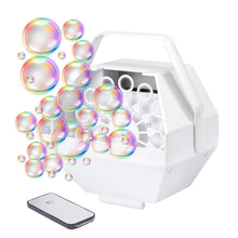 Load image into Gallery viewer, Bubble Machine Automatic Bubble Blower Remote Control Party Birthday Wedding Bubble AC 110-220V Bubble Maker