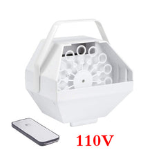 Load image into Gallery viewer, Bubble Machine Automatic Bubble Blower Remote Control Party Birthday Wedding Bubble AC 110-220V Bubble Maker