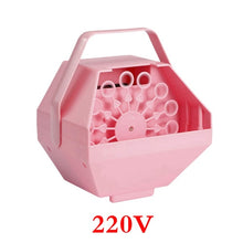 Load image into Gallery viewer, Bubble Machine Automatic Bubble Blower Remote Control Party Birthday Wedding Bubble AC 110-220V Bubble Maker