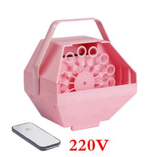 Load image into Gallery viewer, Bubble Machine Automatic Bubble Blower Remote Control Party Birthday Wedding Bubble AC 110-220V Bubble Maker