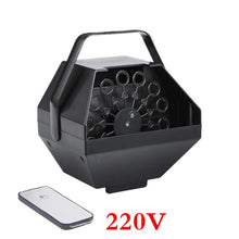 Load image into Gallery viewer, Bubble Machine Automatic Bubble Blower Remote Control Party Birthday Wedding Bubble AC 110-220V Bubble Maker