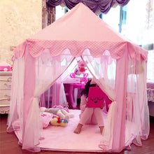 Load image into Gallery viewer, Children Princess Pink Castle Tents Portable Boys Girls Indoor Outdoor Garden Folding Play Tent Lodge Kids Balls Pool Playhouse
