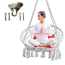 Load image into Gallery viewer, Swing Chair Yoga Exercise Hammock Chair Hanging Kit Swivel Hook For Hammock Swing Chair Stainless Steel Accessories Kit Indoor