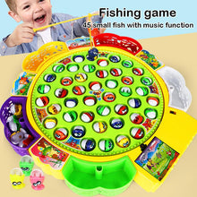 Load image into Gallery viewer, Girls boys Baby Educational Toys Fish musical Rotating  Fishing Toy Set Fish Game Educational Fishing Toy Child Birthday  Gift